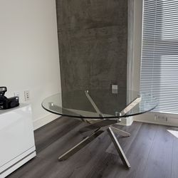 Z Gallerie glass coffee table