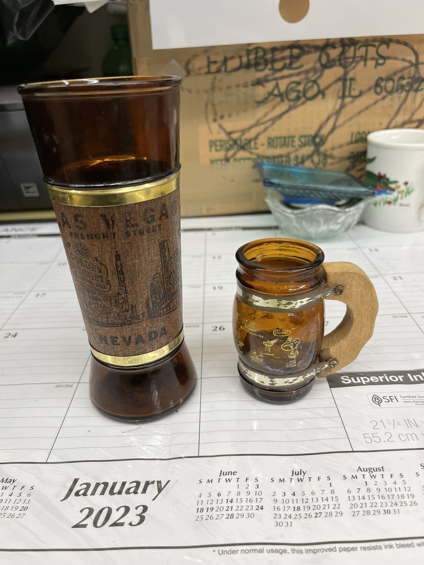 Vintage Las Vegas Cups