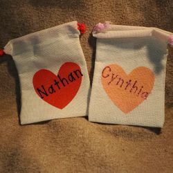 Valentine Mini Bulap Bags