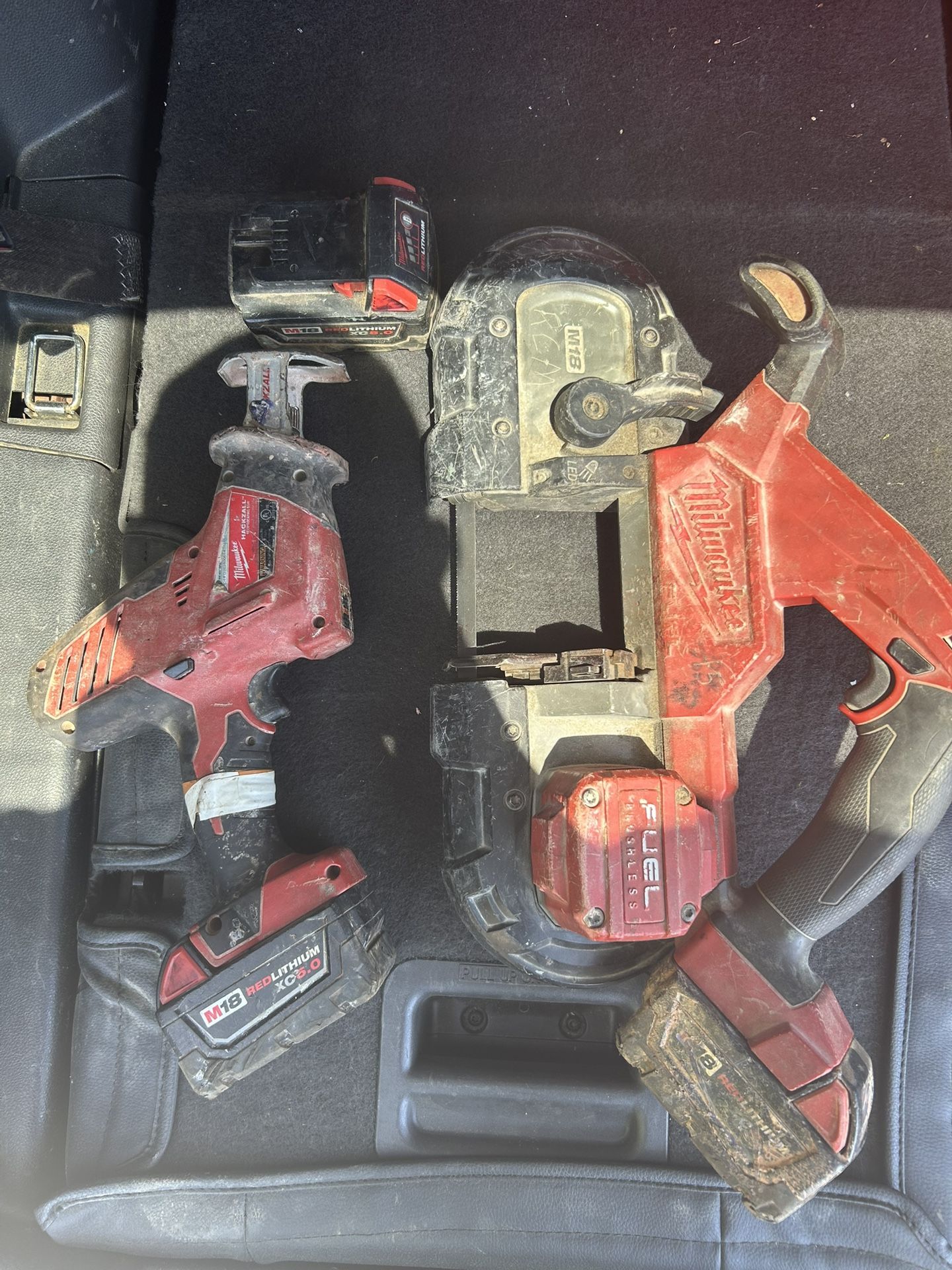 Milwaukee Sawzall, Bandsaw And 3 Batteries