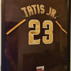 Fernando Tatis Jr signed and framed San Diego Padres Jersey (JSA Authenticated)