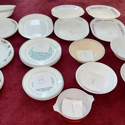 Corelle By Corning Lot of 50 Plus 1 Pyrex. Like New
