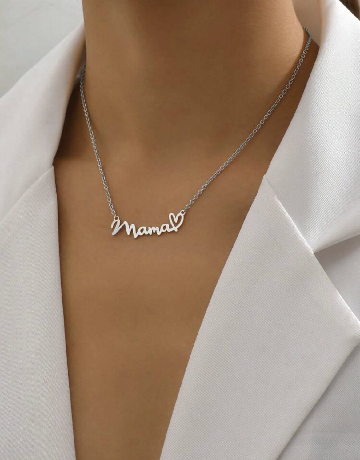 Silver Mama Necklace/Chain for Women /Mothers Day