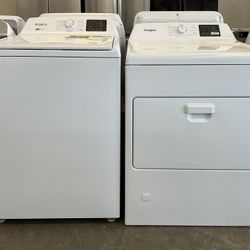 Whirlpool 4.3 cu. ft. Washer w/2-in-1 Removable Agitator, 7.0 cu. ft. Adaptive Vented Gas Dryer w/Wrinkle Shield
