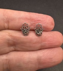Hamsa Earrings 