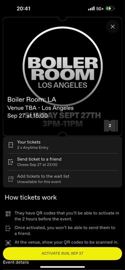 Boiler room tix