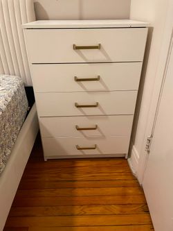 White 5-Drawer Dresser - INDEPENDENCE SALE