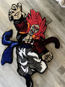 Gogeta Super Saiyan *Tufted Rug* Custom Rug 