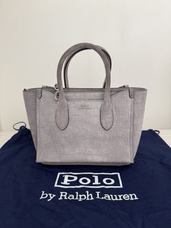 Polo Ralph Lauren Croc-Embossed Mini Sloane Satchel