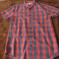 Outerknown Essential Short Sleeve Shirt - Men's plaid small NWT