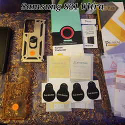 Samsung S21 Ultra 3x Case & 4x Screen Protector 