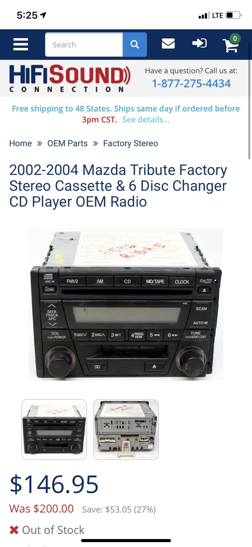 New Oem Factory Replacement Stereo
