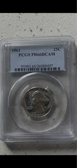 1961 Washington silver quarter