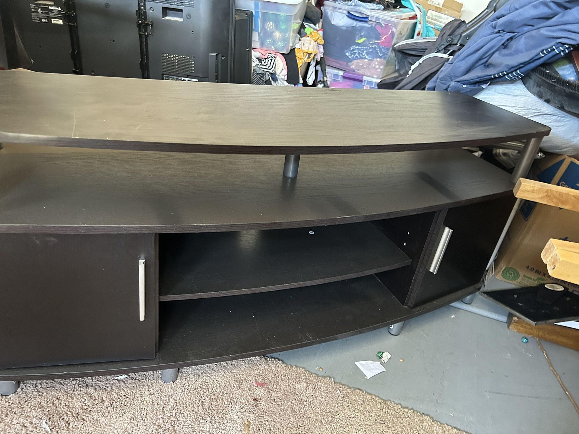 all black tv stand 