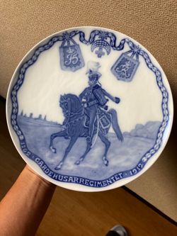 Royal Copenhagen Commemorative Plate, 1912 RC-CM135, Royal Hussars