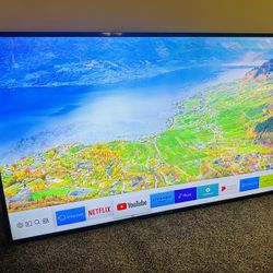 Nice! 58 Inch Samsung 4K lUHD Smart TV W/ Original Remote!! (Also Have Furniture As Well!)