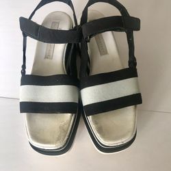 STELLA McCARTNEY PLATFORM WEDGE SANDALS SIZE 37.5