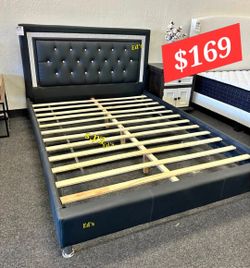 BRAND NEW QUEEN PLATFORM BED FRAME ONLY $169