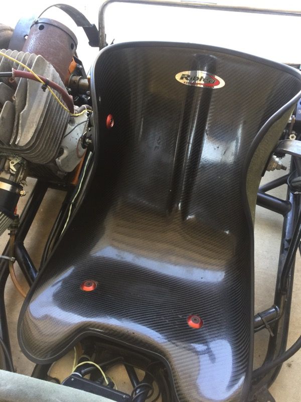 Ribtect carbon fiber seat go kart