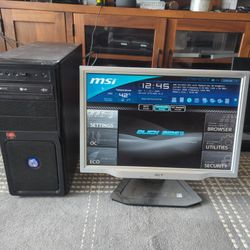 Computer And Monitor 