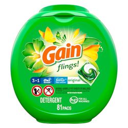 Gain Flings Five Canisters Unopened