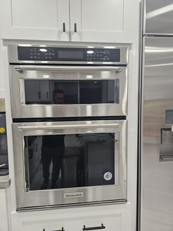 Kitchen Aid Double Oven Mini 30" Combination Wall Oven with Even-Heat™ True Convection (Lower Oven)