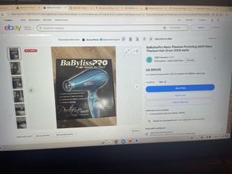 Babyliss nano titanium hair dryer