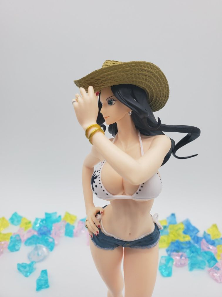 Japanese anime one piece figure toy statue nico robin bikini style 10 inches