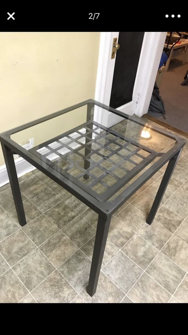 Ikea Glass Top Table And Two Chairs For In Union City Nj Offerup