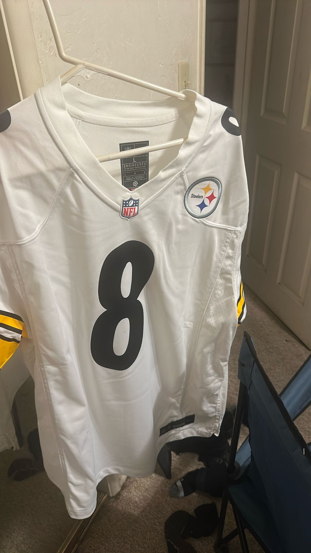 Large Aaron Rodgers Away Steelers Jersey