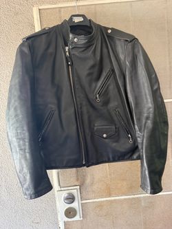 Schott NYC leather motorcycle jacket size 50