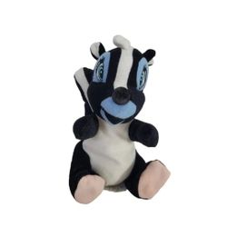 Disney Bambi Skunk Flower Plush Stuffed Animal  Bean Bag Walt Disney Company 6¼"