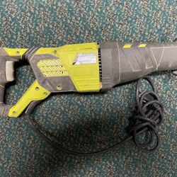 SAW ZALL, TOOLS-POWER RYOBI PLUG IN USED RJ1861V 
