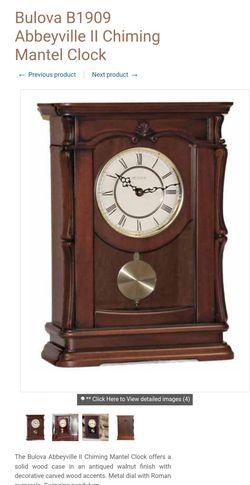 Bulova mantle clock