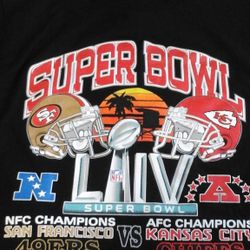 2020 Super Bowl - SF 49ers & KC Chiefs T-shirt - New Adult Medium - $10 Only One
