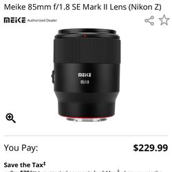 Mike 85mm Nikon z mount