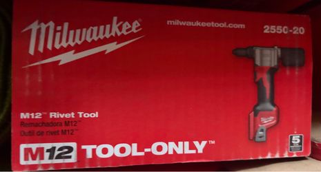 Milwaukee Cordless Rivet Tool (TOOL ONLY - NO BATTERY) - M12 12-volt lithium-ion
