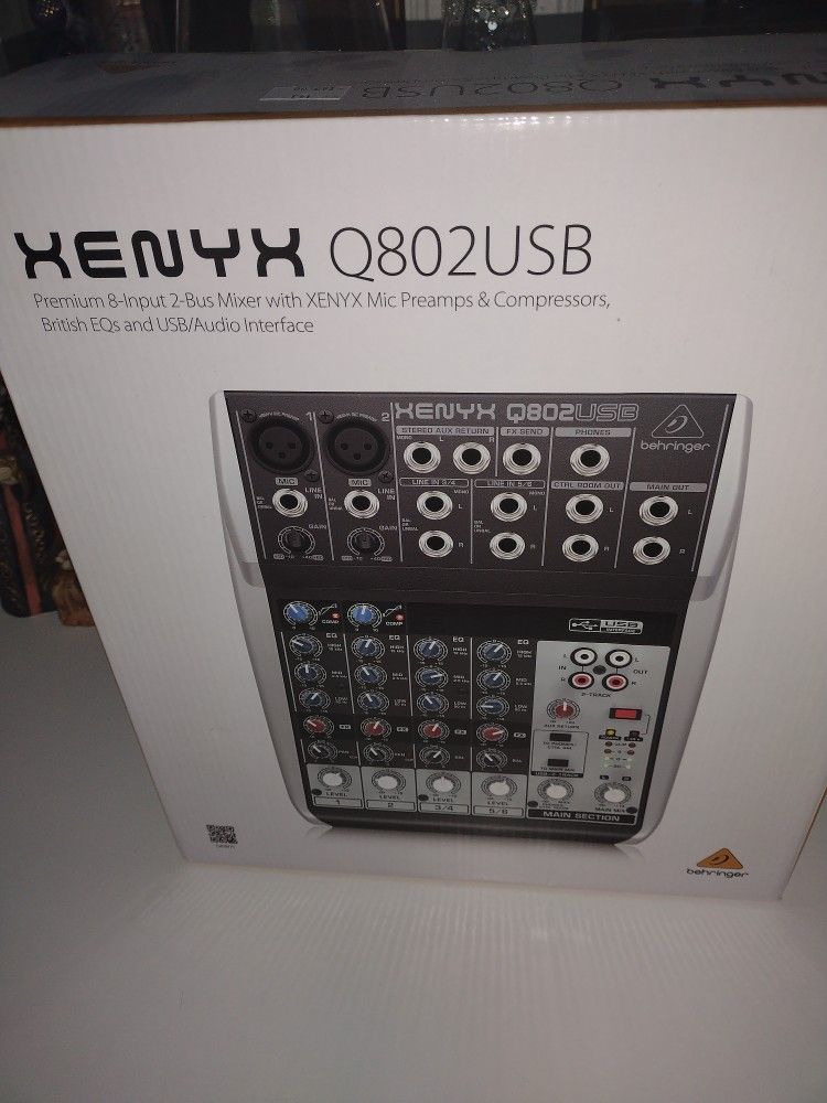 Xenyx Q802USB Audio Mixer New In The Box