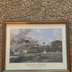 Steamer Alexander Hamilton Framed Print By William G Muller