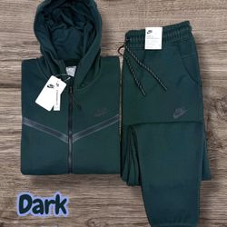 Dark Green Nike Tech