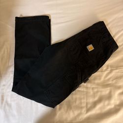 Black Carhartt Relaxed Fit Work Pants