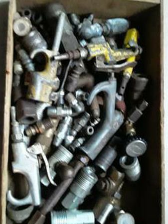 Box Of Air Compressor Fittings And Attachments