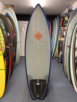 5’11” Slippa Fish Surfboard by 40 Toes, used