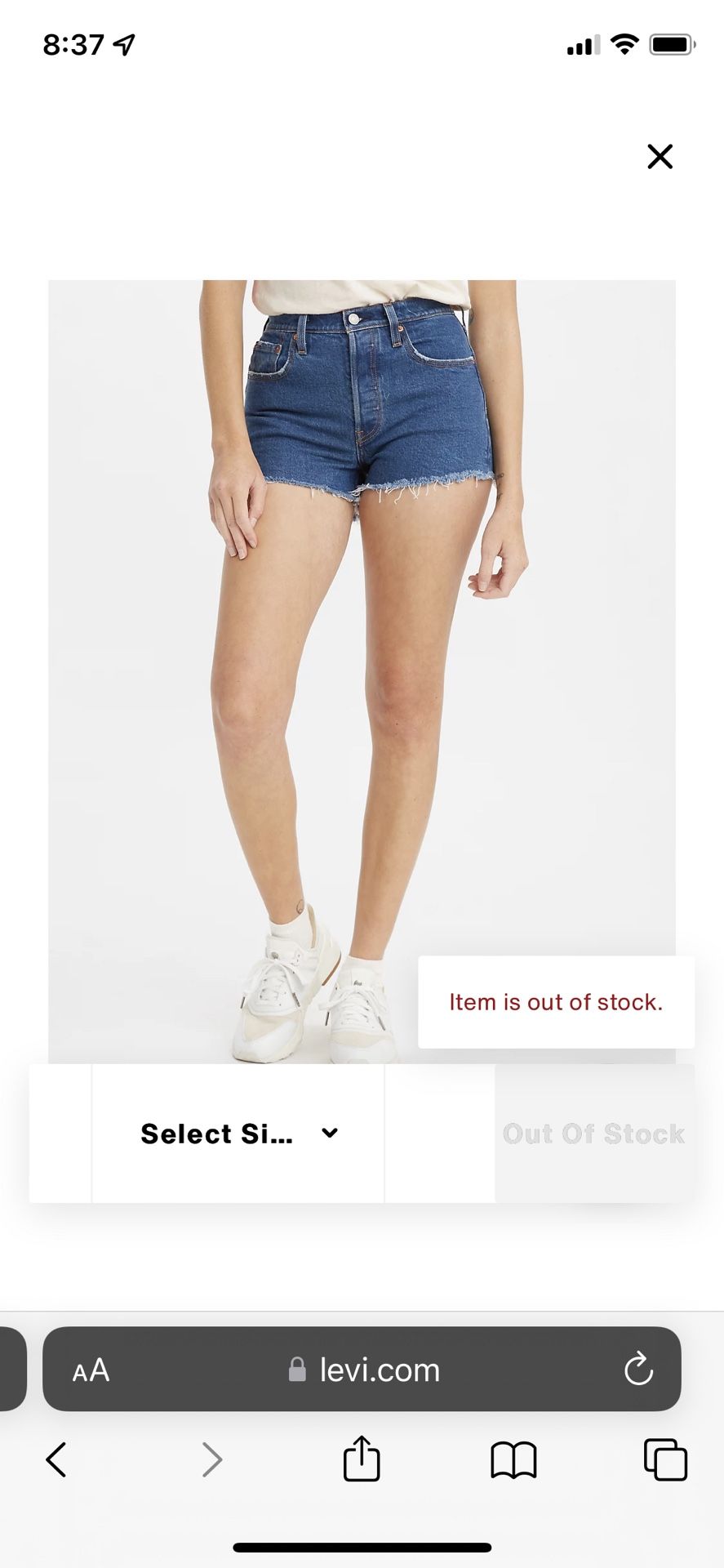 LEVIS 501 SHORTS