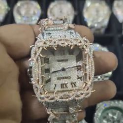 Cartier Thorn Bezel Roman Dial Two Tone Rose gold watch