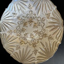 Vintage glass serving platter