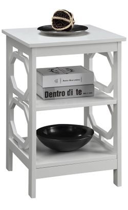 White end table/ nightstand