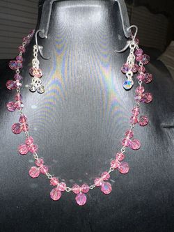 Stunning Pink/White Crystal Set