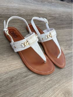White sandals