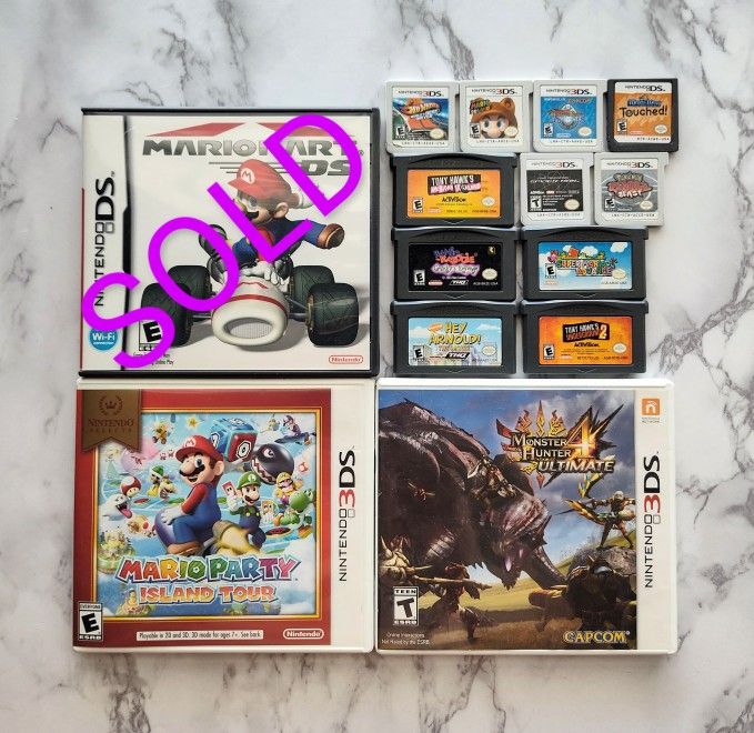 Nintendo Game boy advance, DS and 3DS games Mario Zelda and more READ DESCRIPTION
